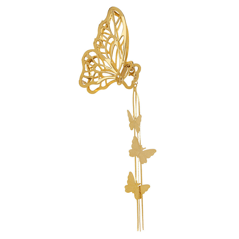 Wholesale Alloy Butterfly Heart Pendant Hair Grab